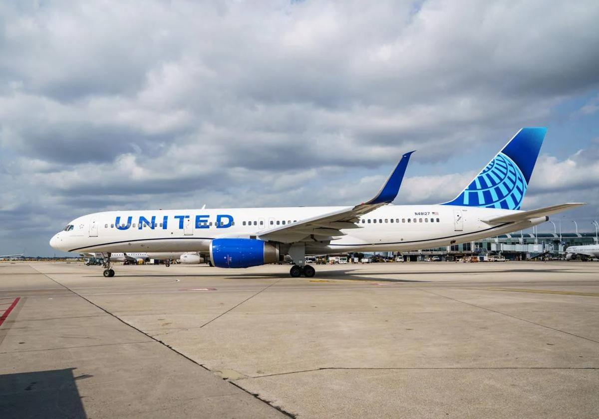 United Airlines servirá la ruta Bilbao-Nueva York con un 'Boeing 757-200' como el de la imagen.