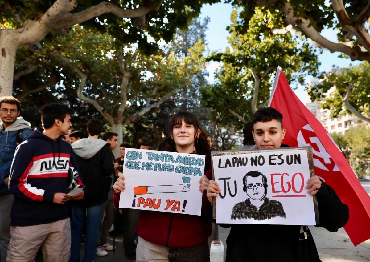 Imagen secundaria 1 - Escaso seguimiento de la huelga de estudiantes en La Rioja