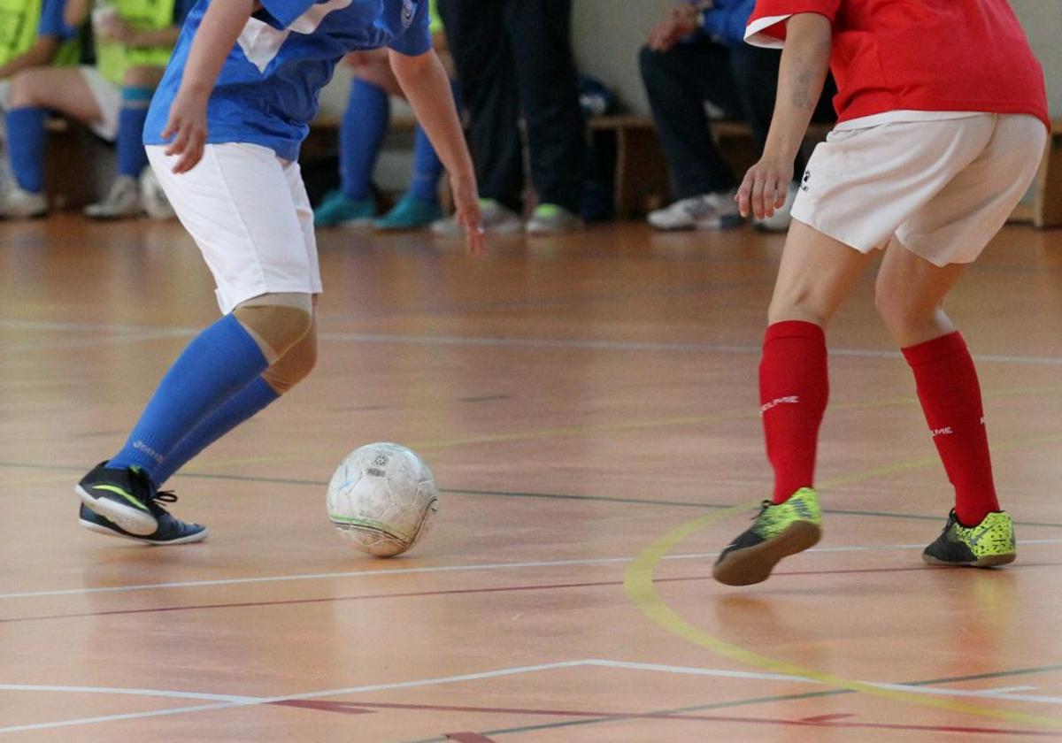 Imagen de archivo de un partido de fútbol sala.