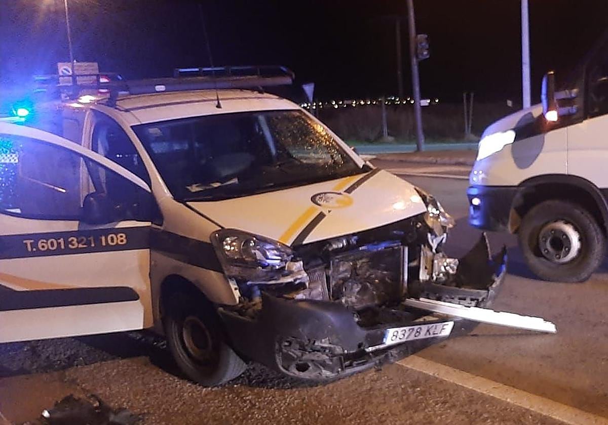 Aparatoso accidente en Calahorra sin heridos