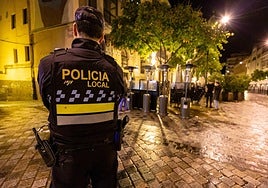 Imagen de archivo de un policía local de Logroño.