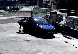 Momento en el que se produjo el robo.