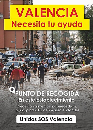 Cartel promocional de la iniciativa Unidos SOS Valencia.