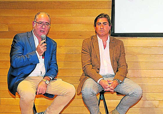 Fernando Martínez y Carlos Javier Ruffini en el acto de ayer.