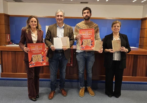 Adelaida Alútiz, José Luis Pérez Pastor, Diego Ochoa y Almudena Martínez, en la presentación de la iniciativa.