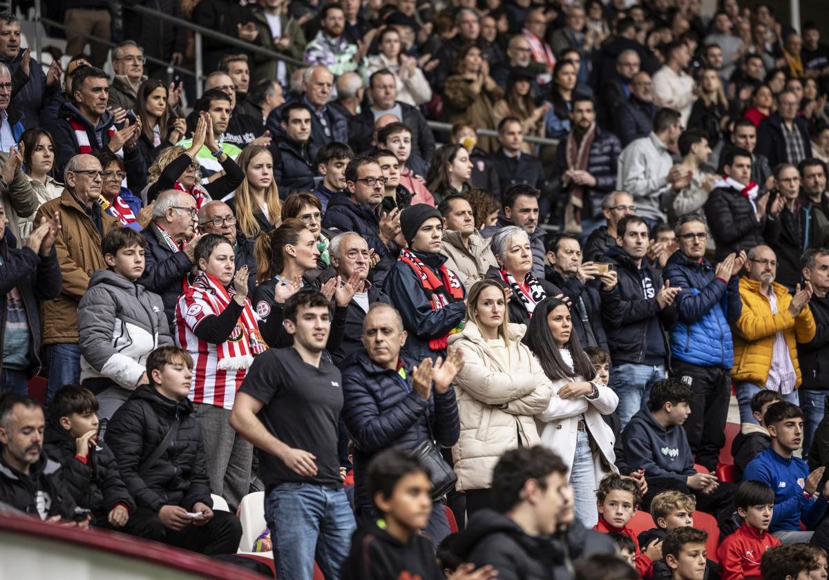 El partido SD Logroñés-UD Logroñés