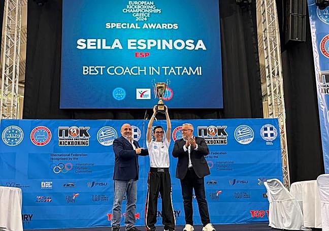 Seila Espinosa, mejor entrenasdora de tatami europea.