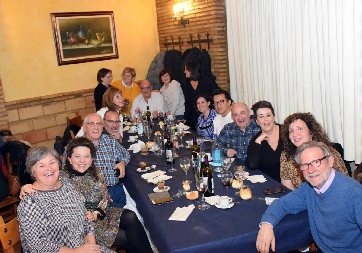 Imagen de archivo de una comida de empresa previa a las fechas navideñas, en el restaurante Mesón Cid de Logroño.