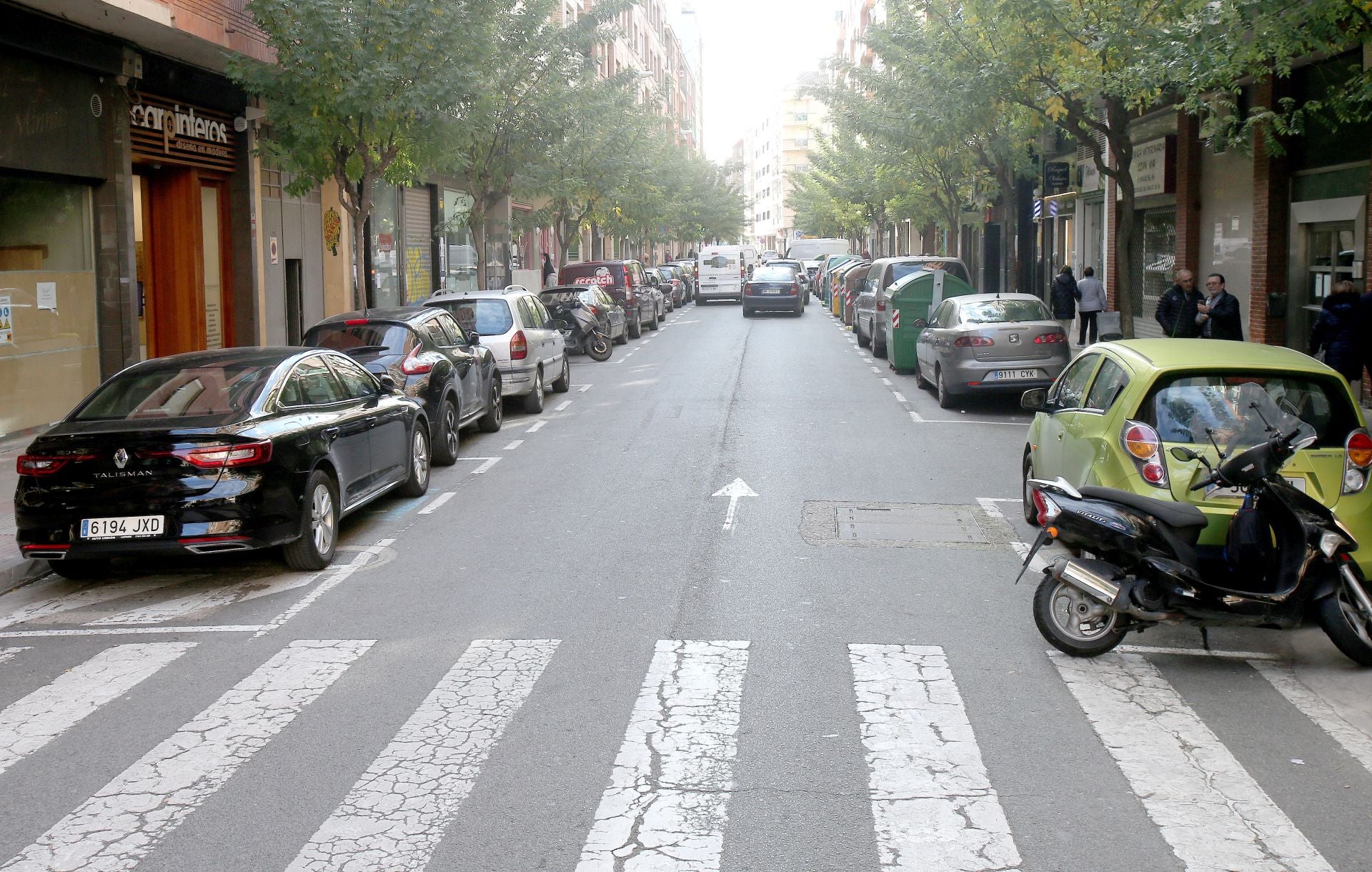 Tramo más deteriorado tras la sucesión de reventones de tuberías a finales de 2023.