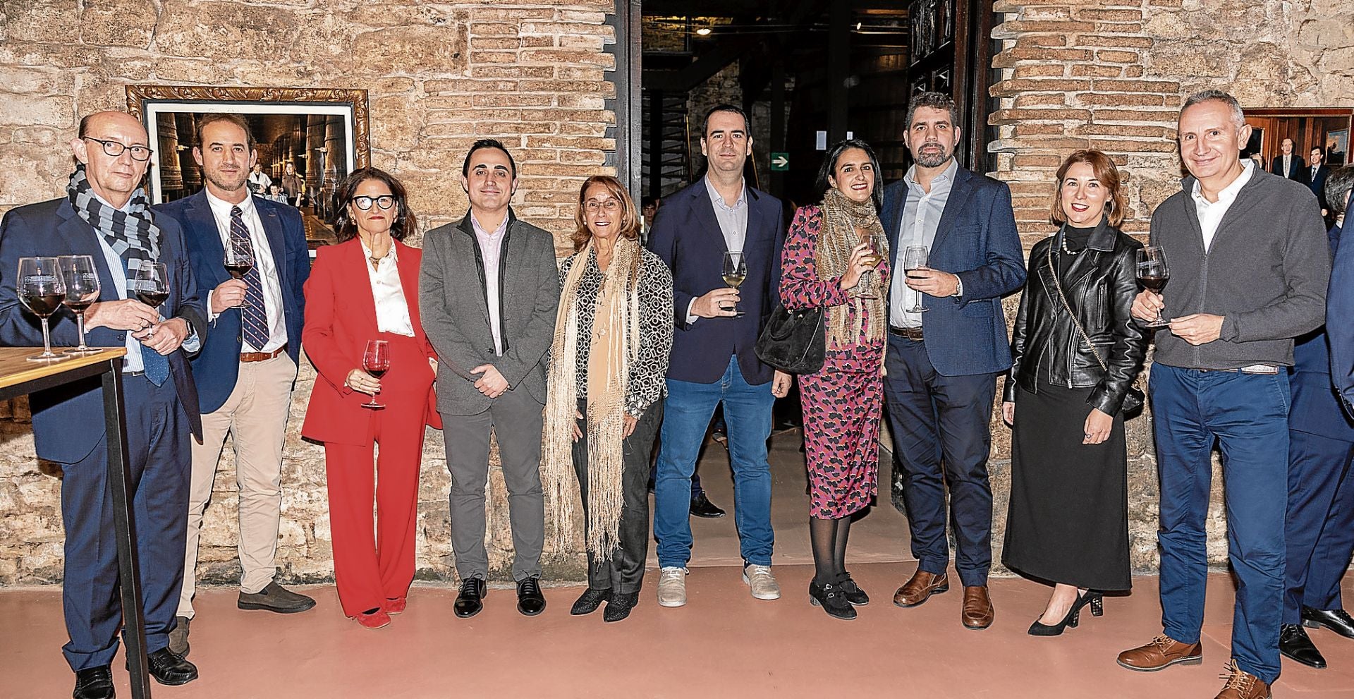 Alberto Canals, Alberto Ruiz, Berta García, Javier Cortés, Dory Merino, Enrique Fernández, Noelia Ozaeta, Francisco Flor, Paloma Gamarra y Carlos Prieto, quienes acudieron al evento en representación de UNIR.