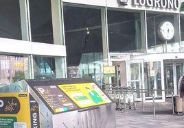 La estación de Logroño estrena aparcamiento seguro para bicicletas y patinetes