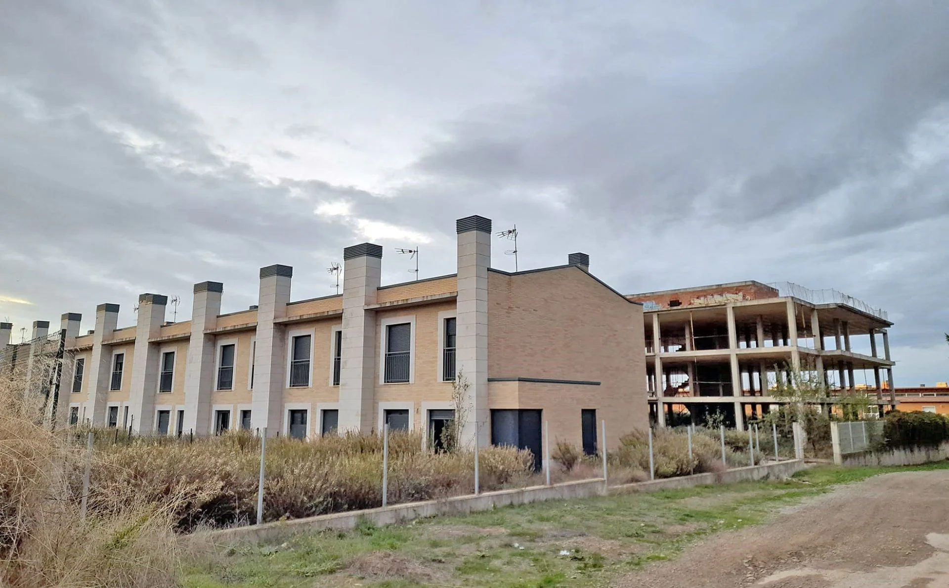 Urbanización en Galilea que se quedó a medio construir, en una imagen de archivo.