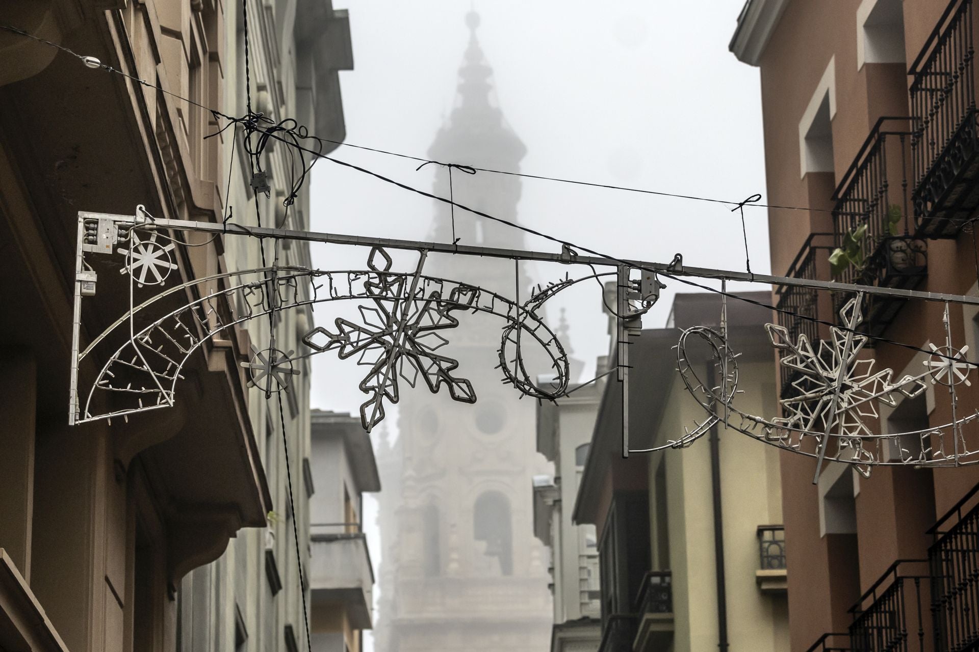 Las imágenes que deja la niebla en Logroño