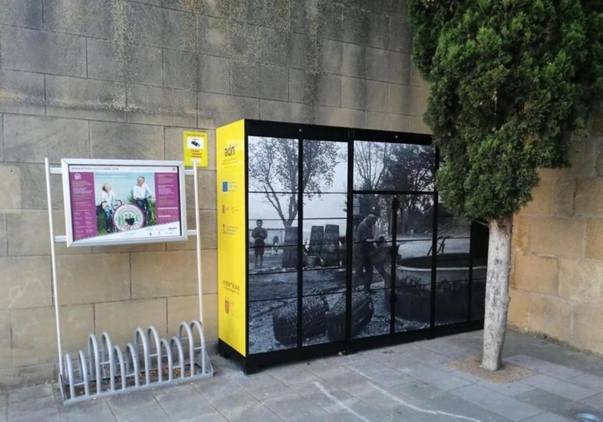 Uno de los buzones inteligentes instalados en la zona rural alavesa.