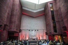 Aspecto que presentaba elmiércoles la sala central del CCR de Logroño.