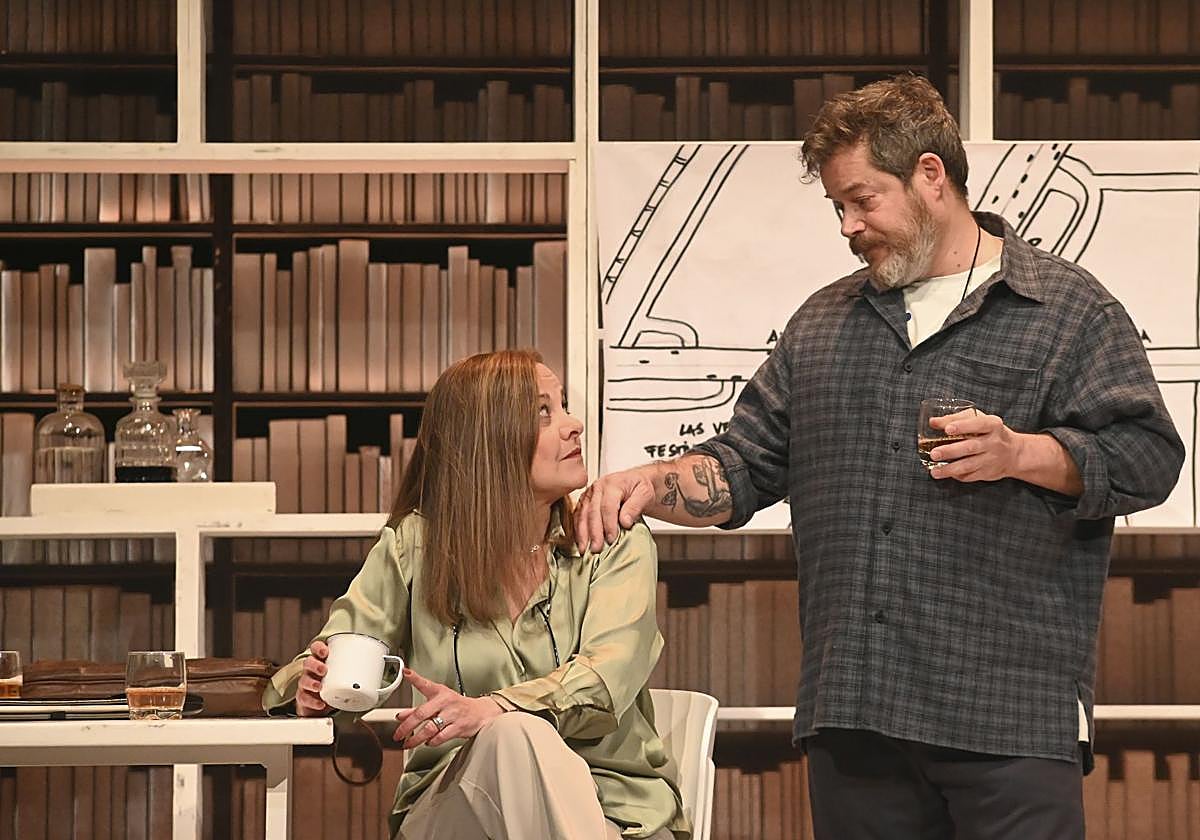 Ángeles Martín y Jorge Sanz, en 'Hechos y faltas'.