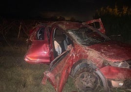 Tres turismo se vieron implicados en el accidente-