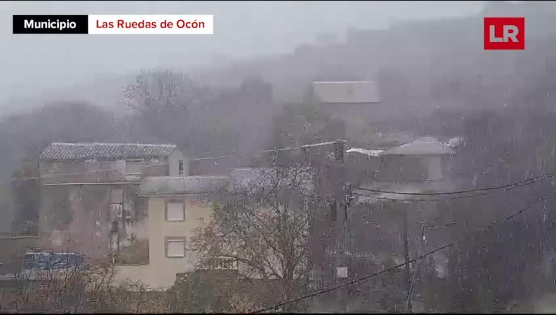 Las Ruedas de Ocón bajo la nieve