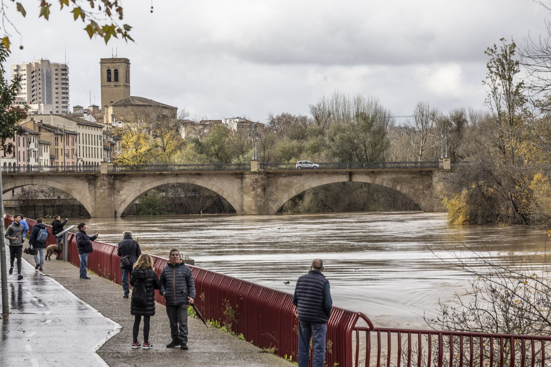 Aumenta el caudal del Ebro pero se estabiliza