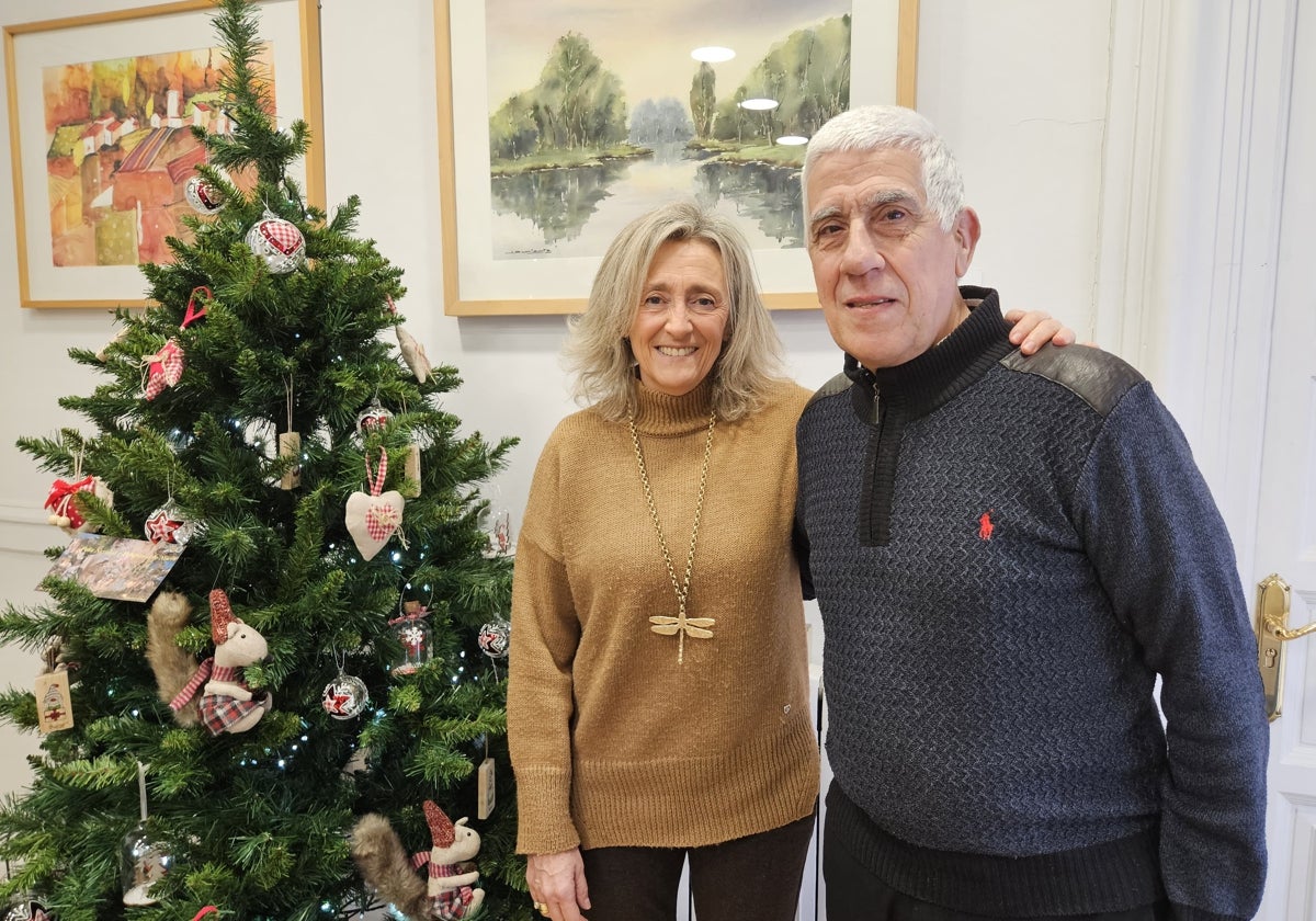 Mónica Arceiz y Javier Hueto, esta mañana en Alcaldía.