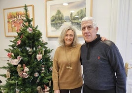 Mónica Arceiz y Javier Hueto, esta mañana en Alcaldía.