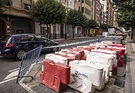 Imagen de archivo de una de las obras pendientes de finalización, en este caso en Duquesa de la Victoria.