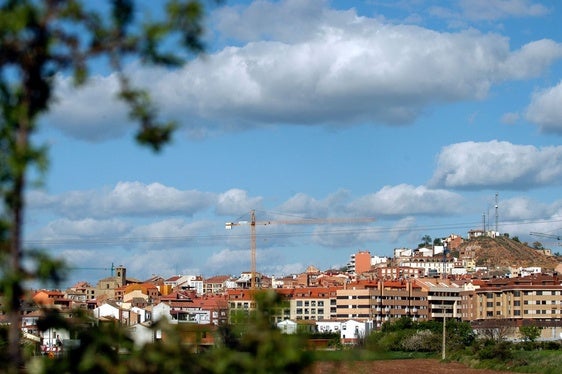 Fotografía de archivo de Villamediana de Iregua en pleno 'boom' inmobiliario.