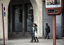 Termómetros bajo cero en Logroño.