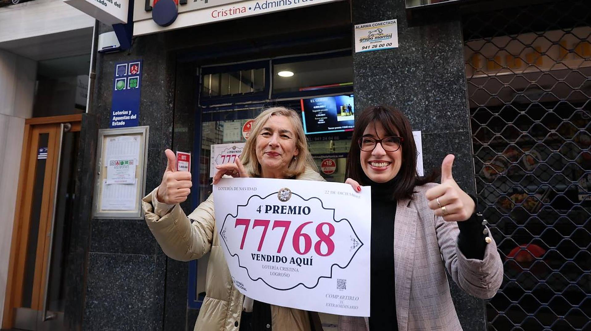 La Lotería de Navidad 2024: El Gordo cae íntegramente en Logroño