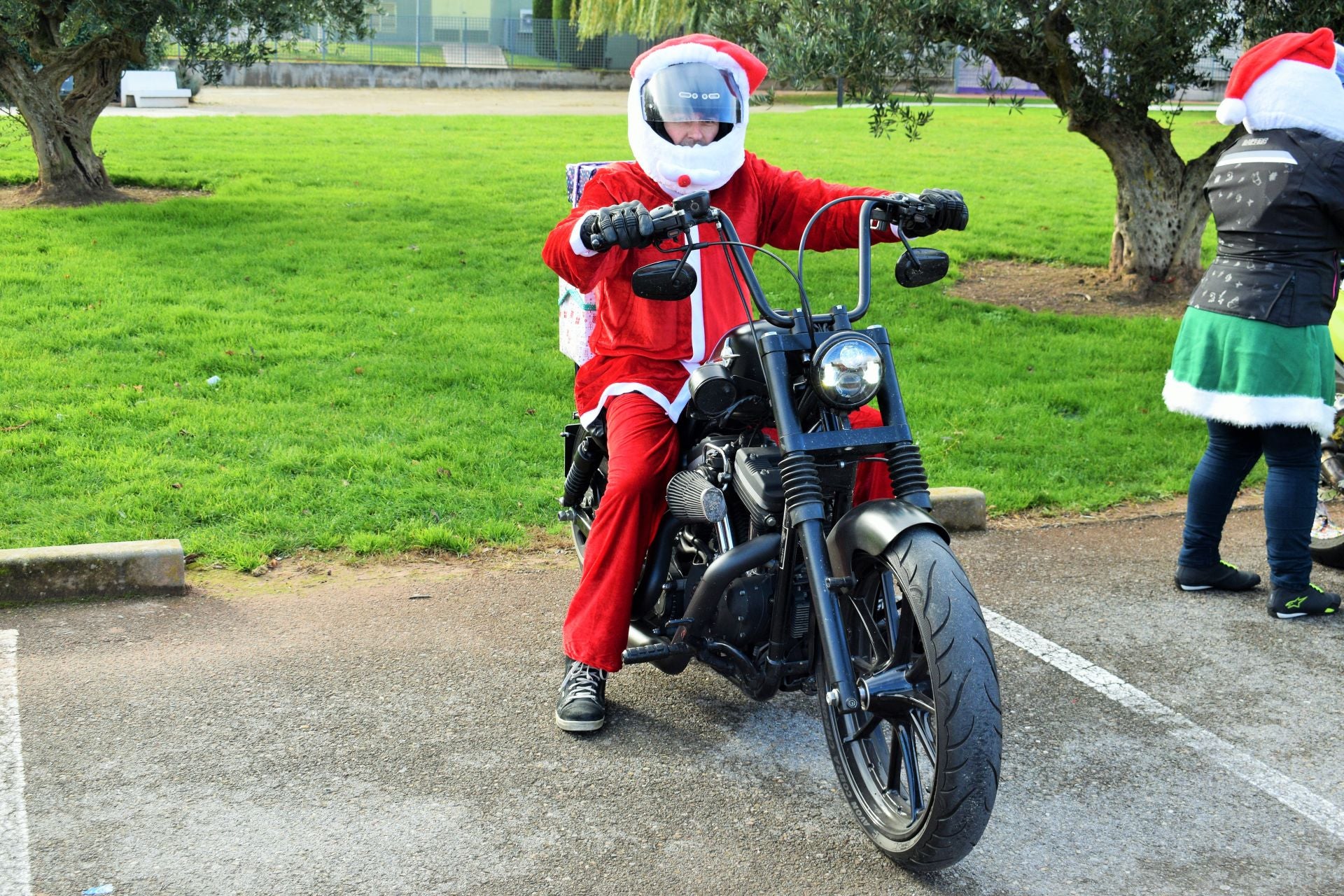 La llegada de Papá Noel en moto a Entre Ríos, en imágenes