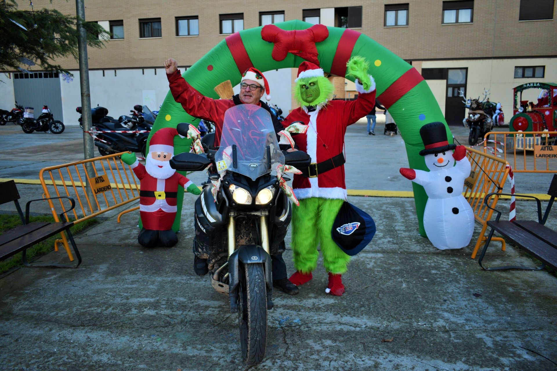 La llegada de Papá Noel en moto a Entre Ríos, en imágenes