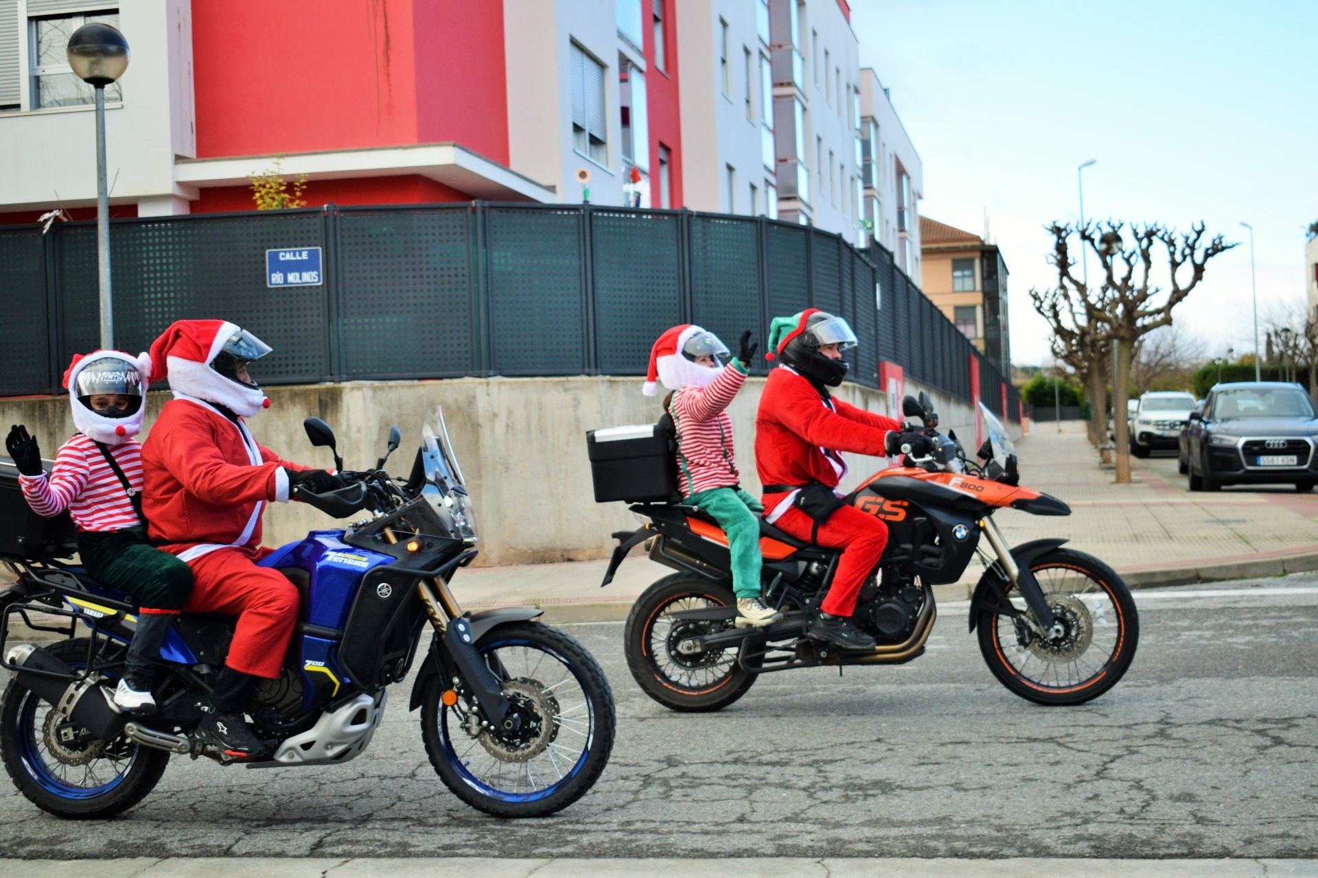 La llegada de Papá Noel en moto a Entre Ríos, en imágenes