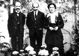 Falla, Martínez Sierra y María Lejárraga.