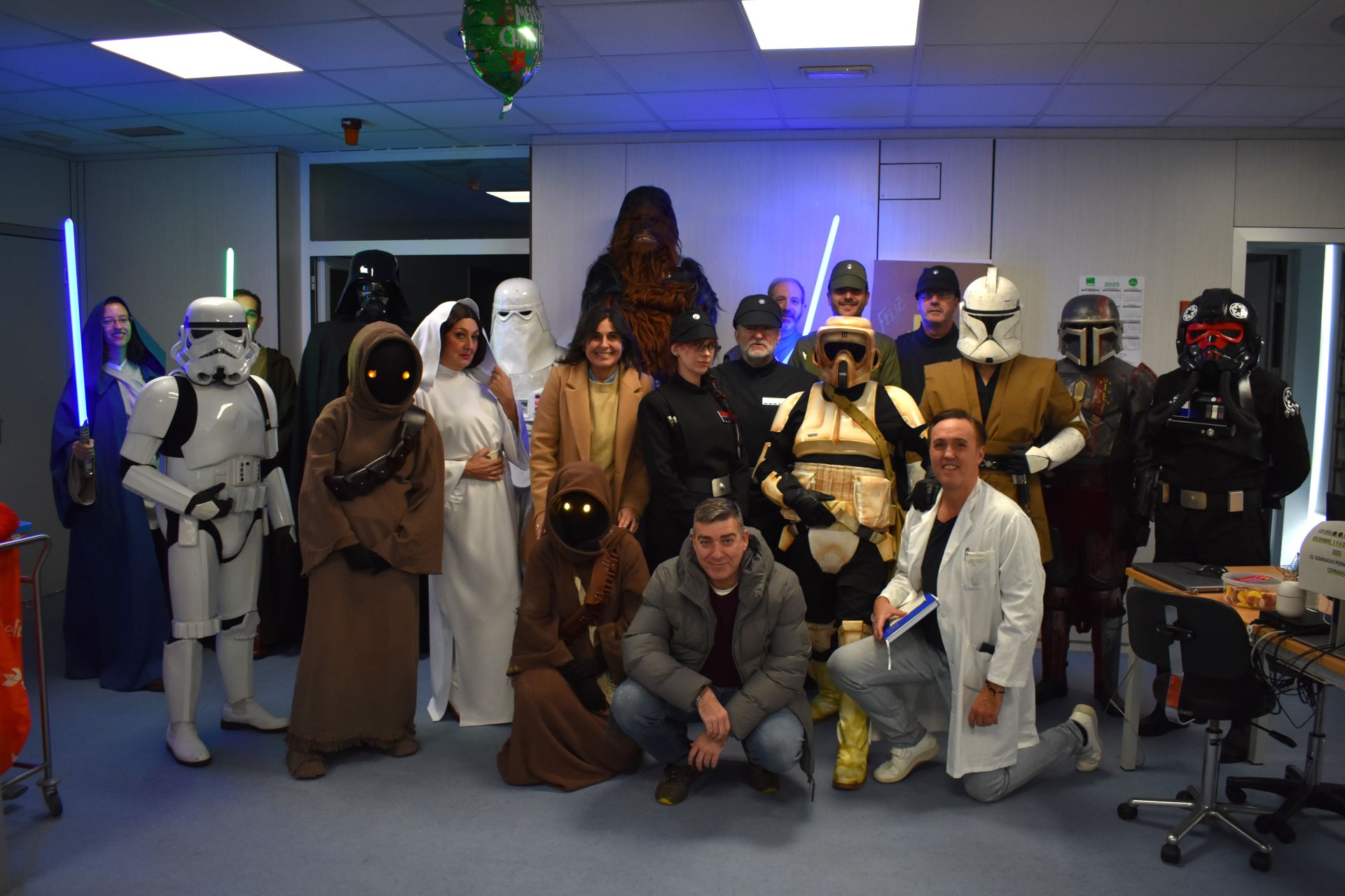 Los personajes de Star Wars visitan el Hospital de Calahorra