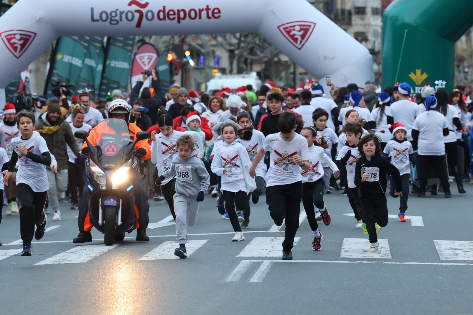 La carrera Mini San Silvestre en Logroño