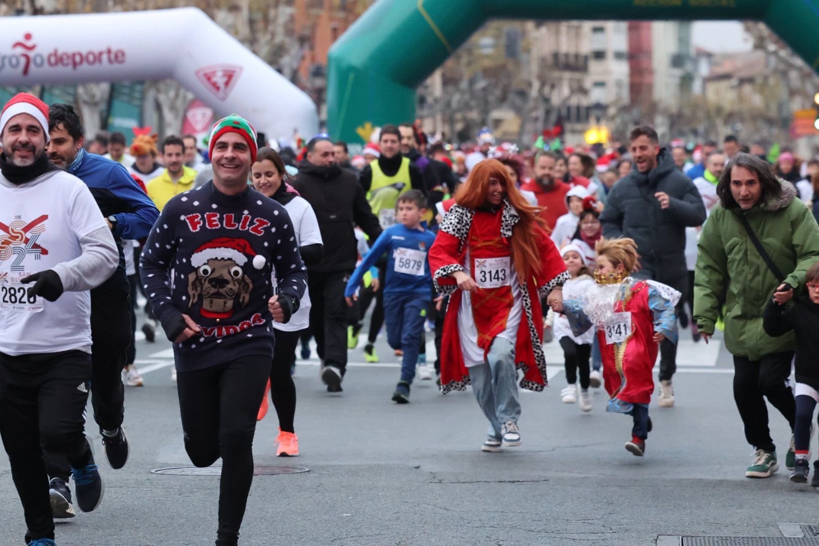 La carrera Mini San Silvestre en Logroño