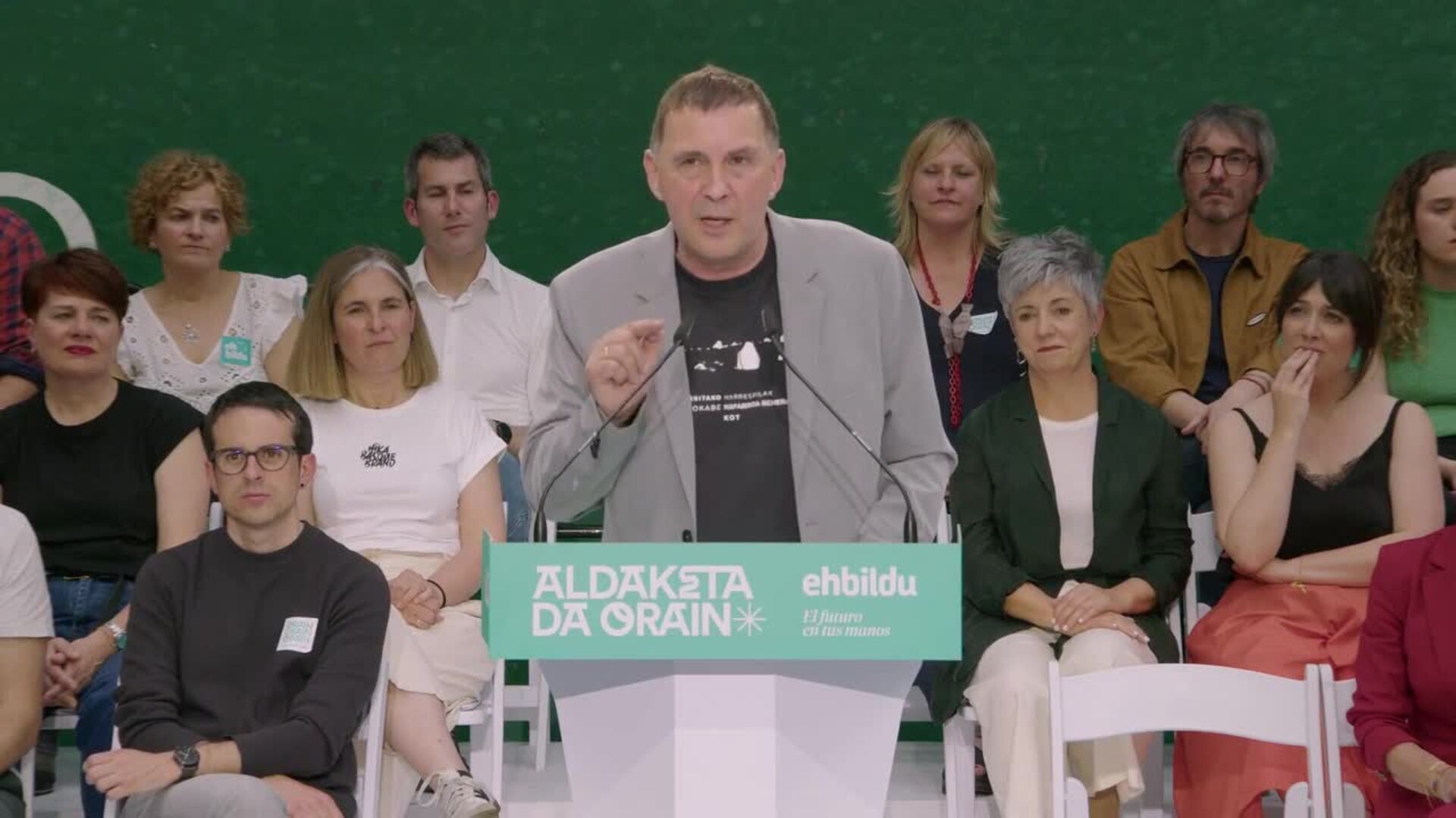 Otegi apela a la "responsabilidad política": "La única izquierda que suma en Euskadi es Bildu"