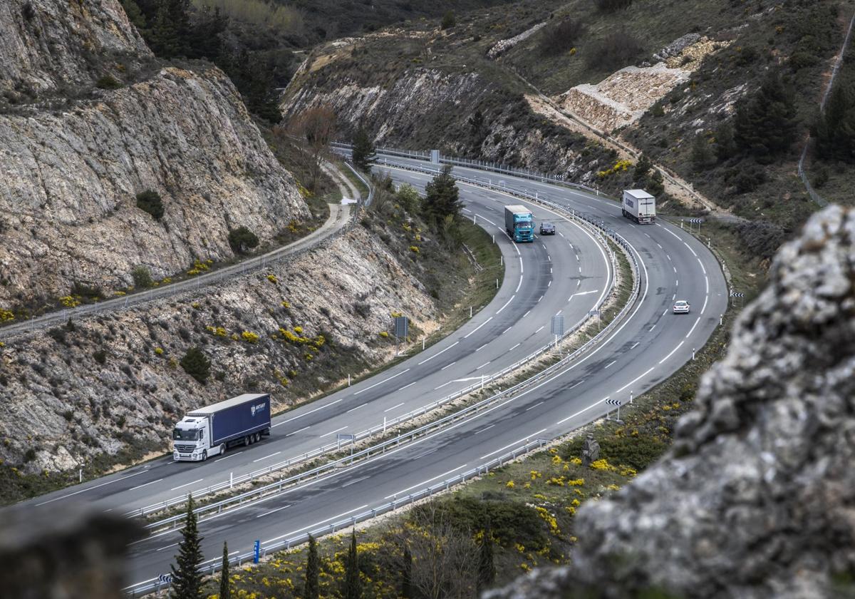 La AP-68, a su entrada en La Rioja por Haro