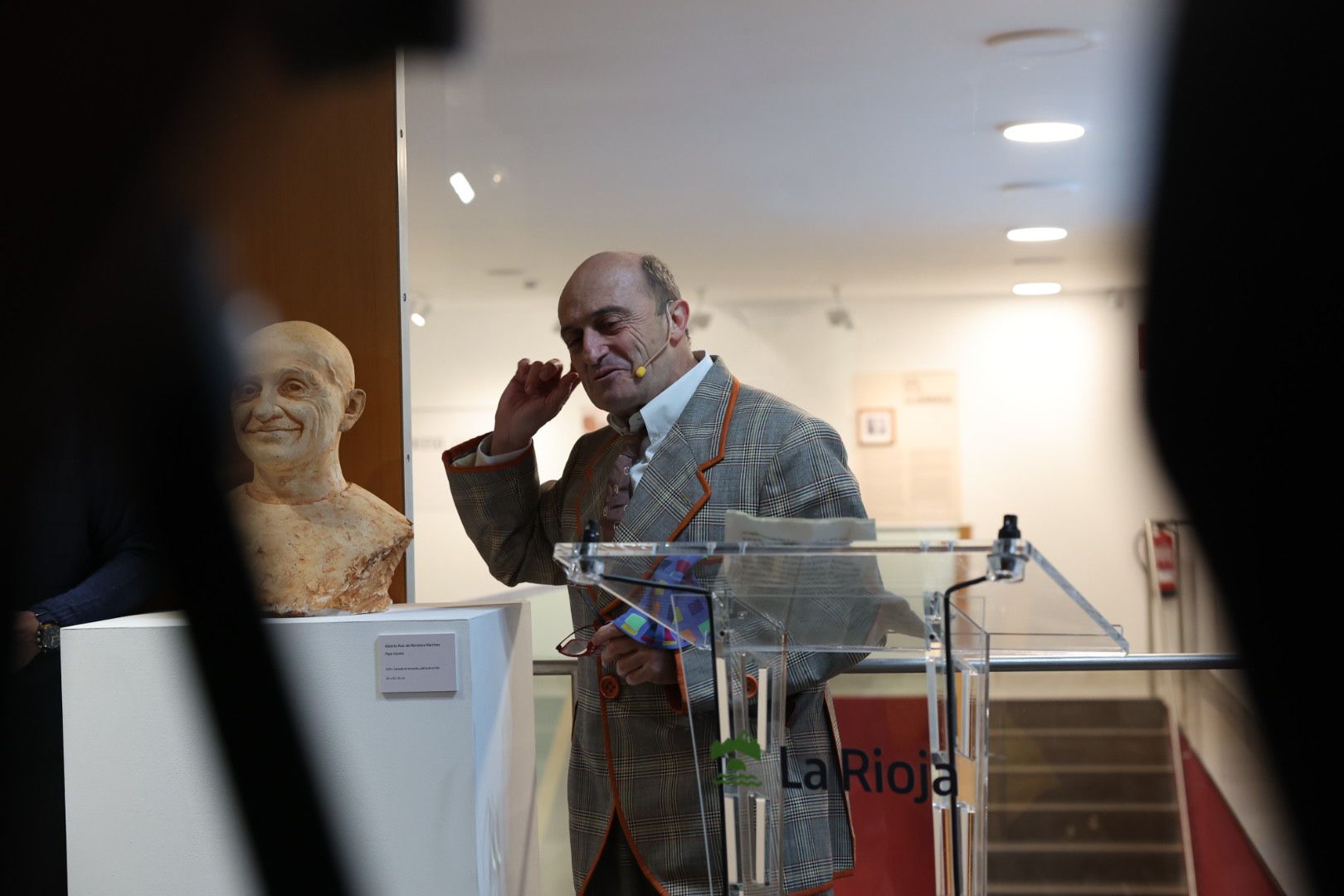 'El busto es mío', con Pepe Viyuela, en el Museo de La Rioja