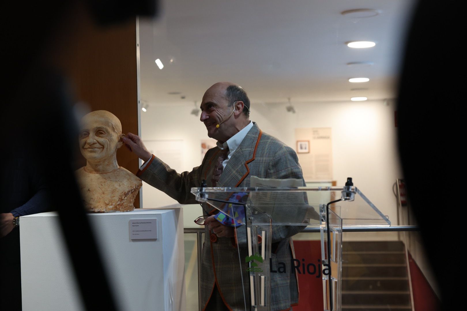 'El busto es mío', con Pepe Viyuela, en el Museo de La Rioja