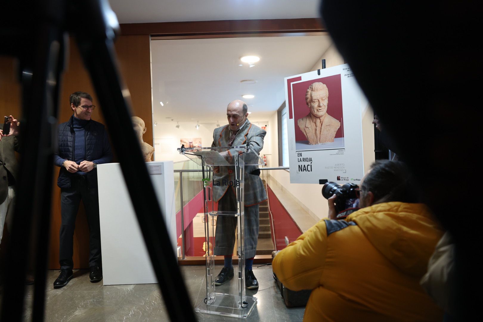 'El busto es mío', con Pepe Viyuela, en el Museo de La Rioja