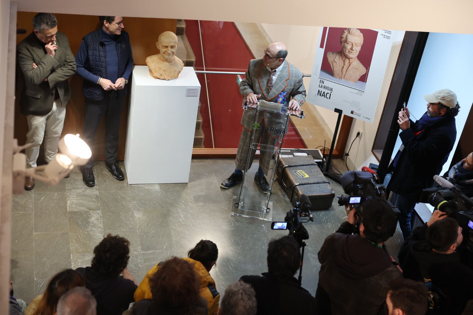 'El busto es mío', con Pepe Viyuela, en el Museo de La Rioja