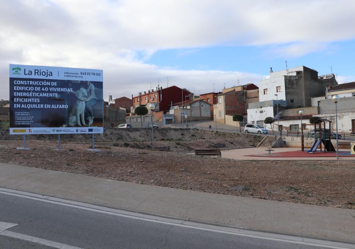 La construcción de las cuarenta viviendas está prevista en el solar de avenida de Navarra.