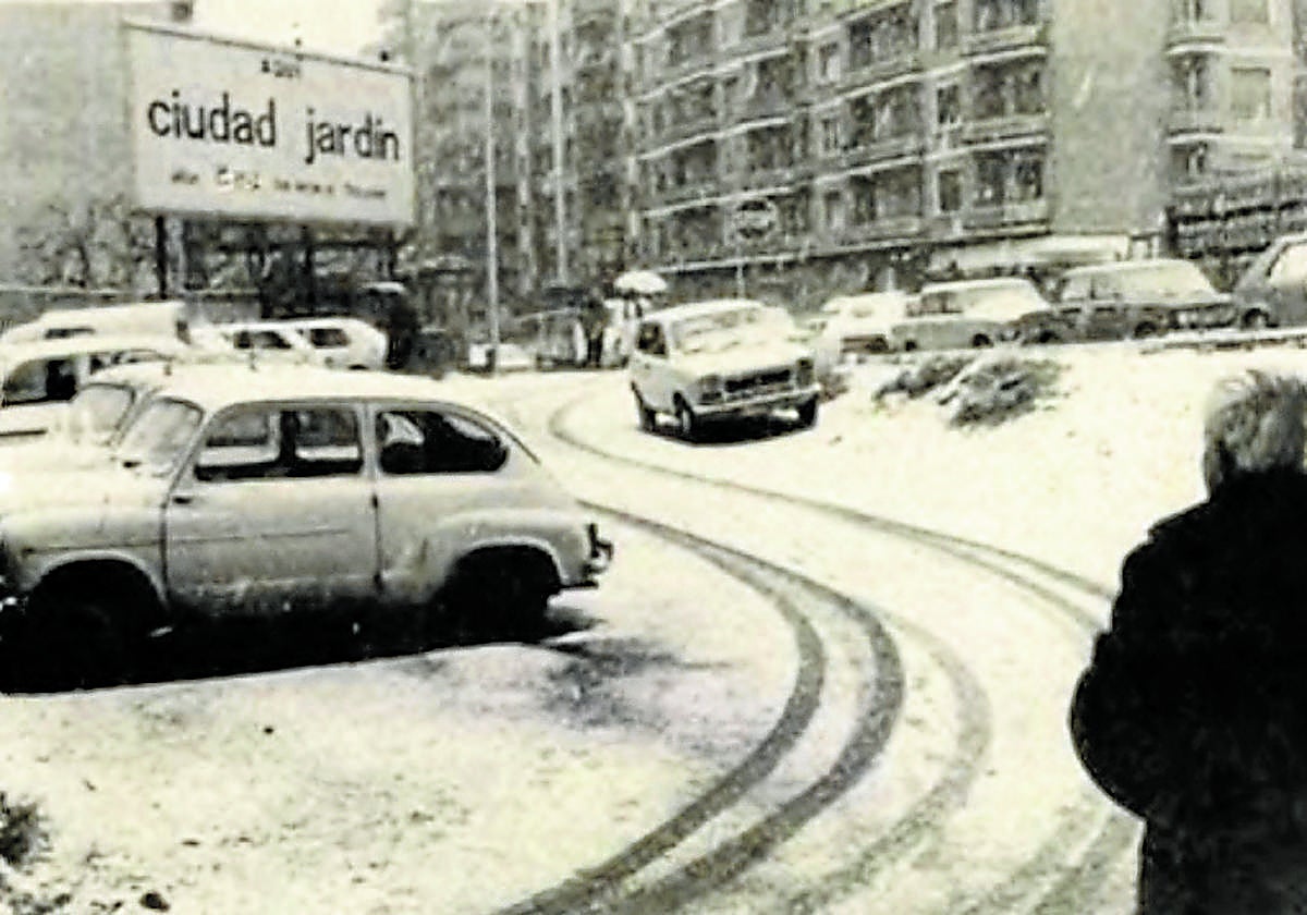 Una esquina sin nieve y cambiada