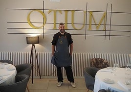 Sergio Jimeno, en el restaurante Otium, donde lleva desde agosto de 2024.