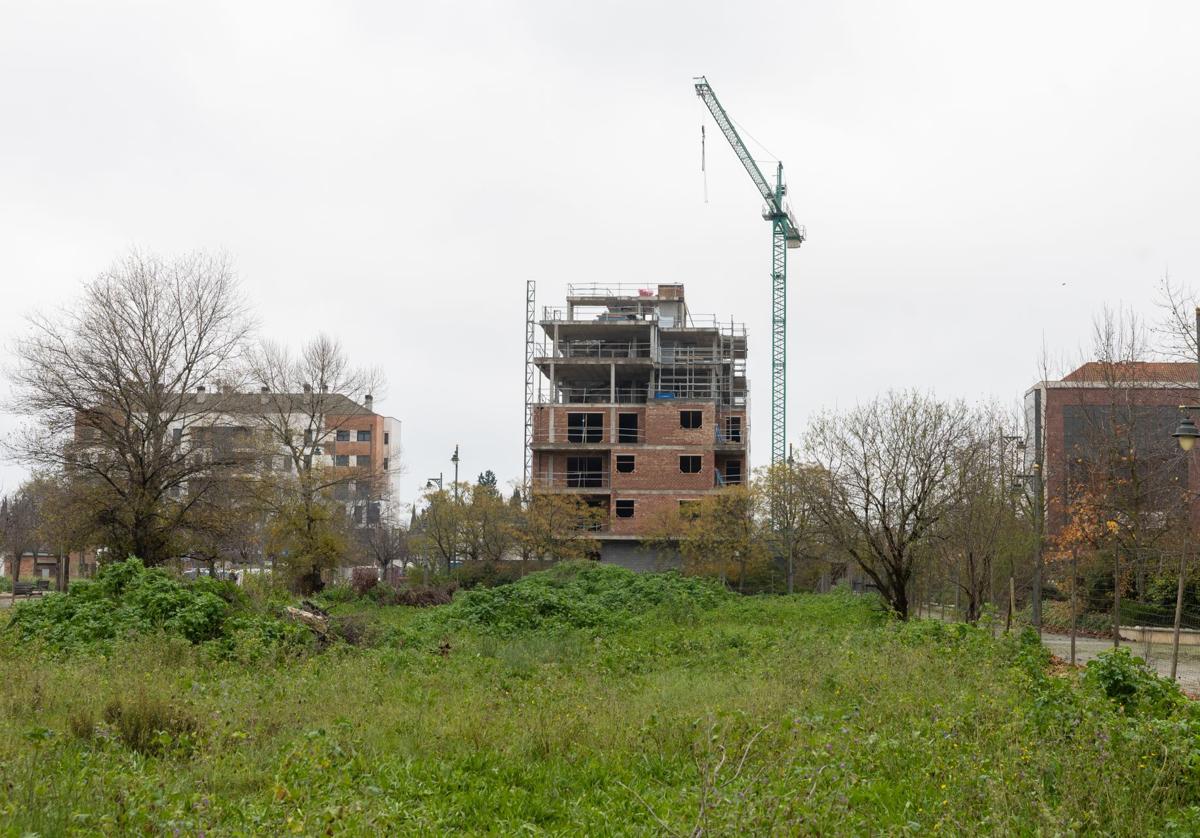 Viviendas en construcción en Logroño