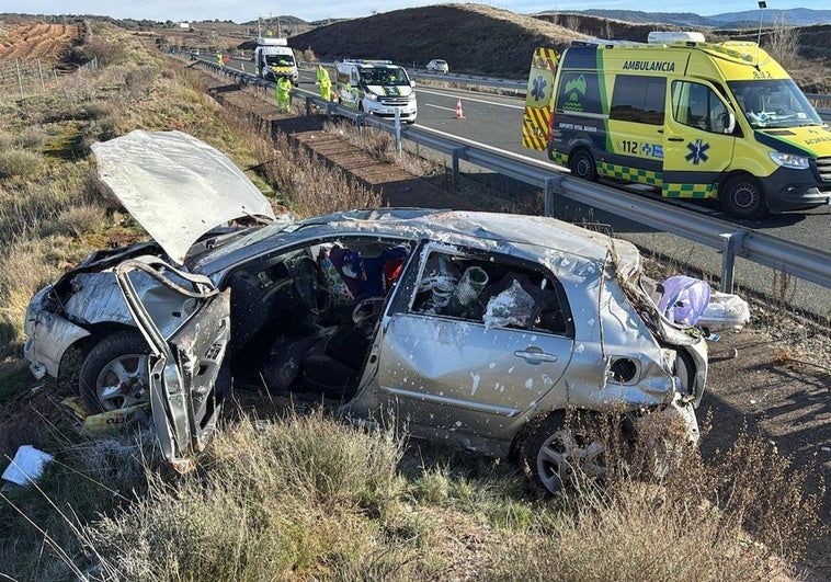 Estado en el que ha quedado el vehículo tras el accidente.