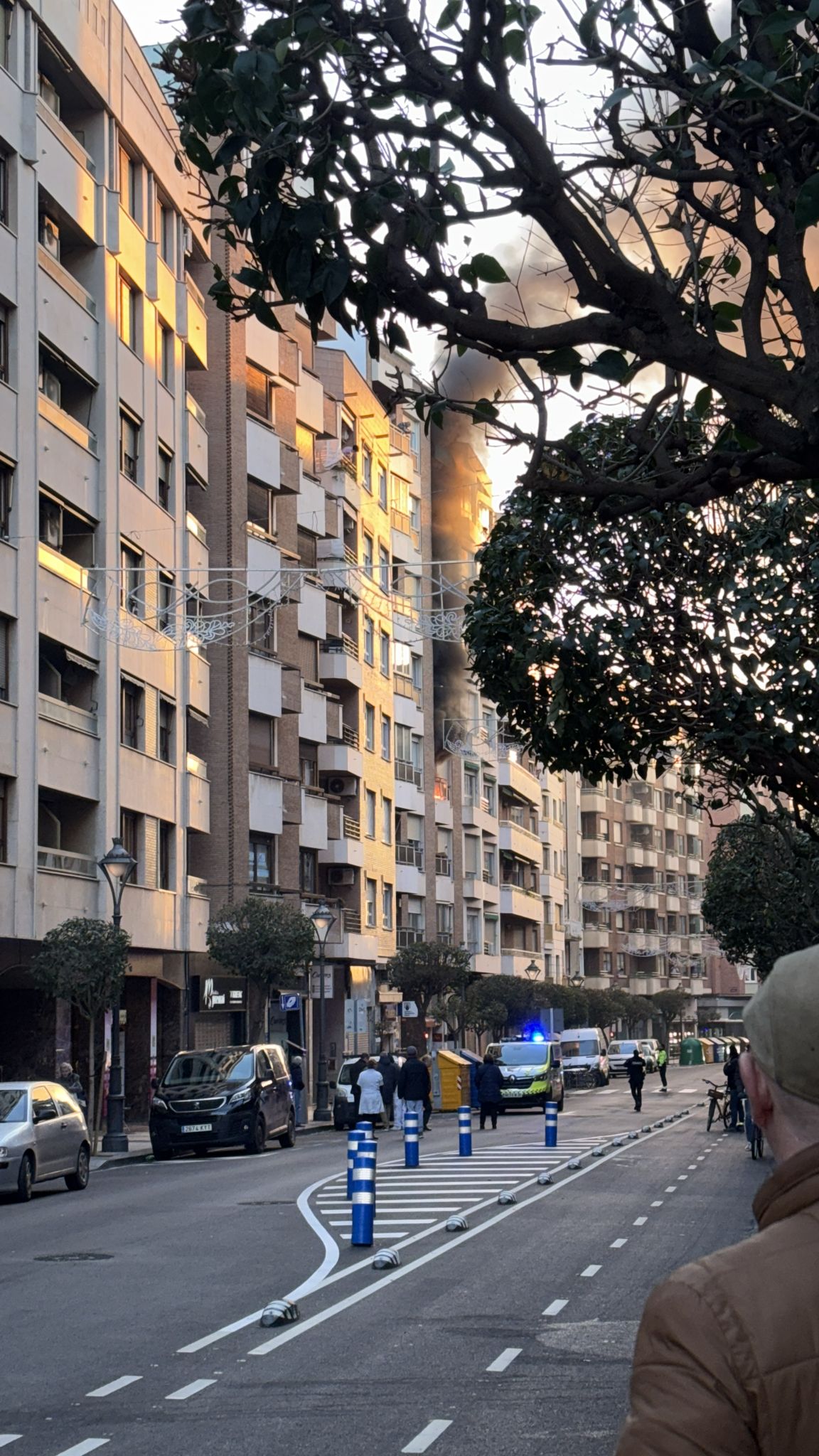 Incendio en la calle Duquesa de la Victoria de Logroño