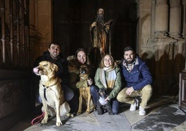 Animales bendecidos, en la plaza del Mercado de Logroño