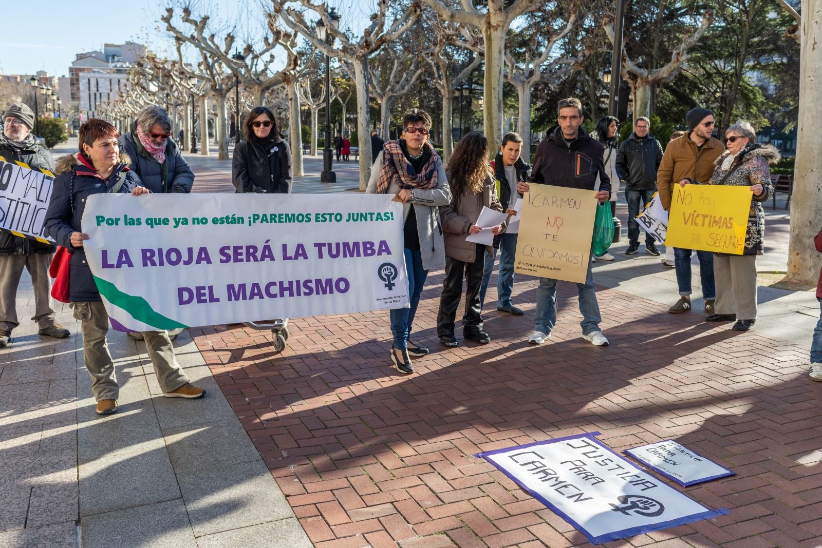 Concentración, de esta mediodía, en El Espolón.